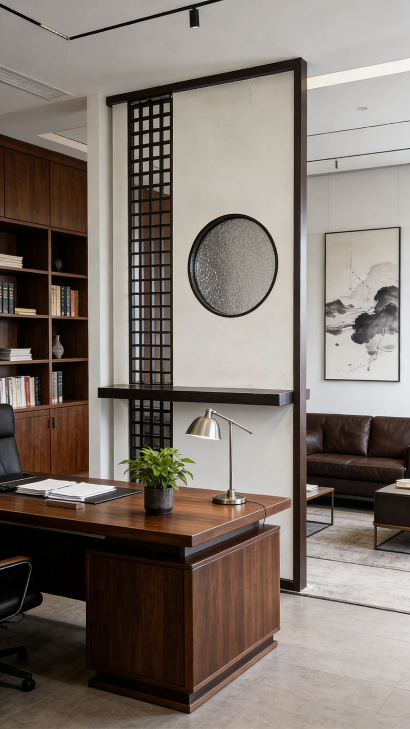 透明园玻璃屏风